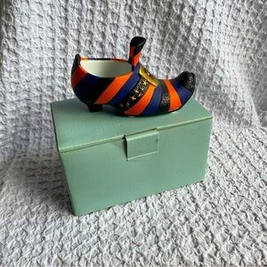 Vintage Partylite Witches Shoe tea light candle holder retired‎ Halloween
